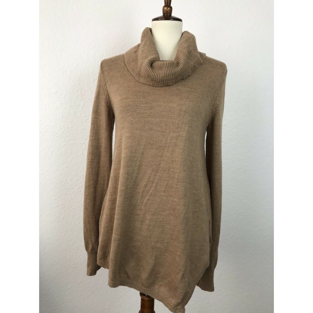 BCBGMaxAzria Turtleneck Sweater Waris Women S Tunic Minimalist Neutral Cozy